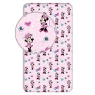 Plahte plahte sa licencijom - JERRY FABRICS Plahta Minnie Flowers 02 Pamuk, 90/200 cm JERRY FABRICS Plahta Minnie Flowers 02 Pamuk, 90/200 cm