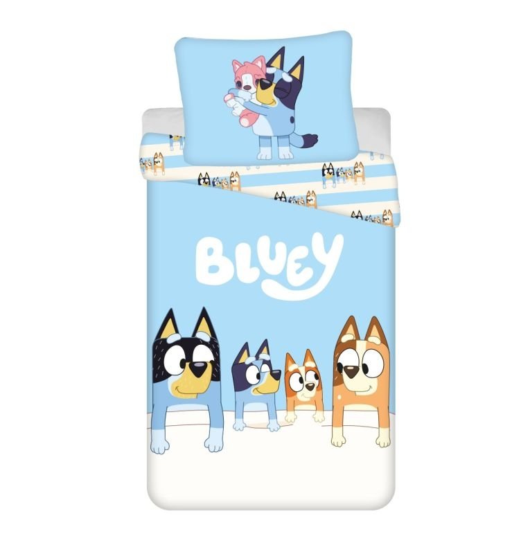 JERRY FABRICS Posteljina Bluey  Pamuk, 140/200, 70/90 cm