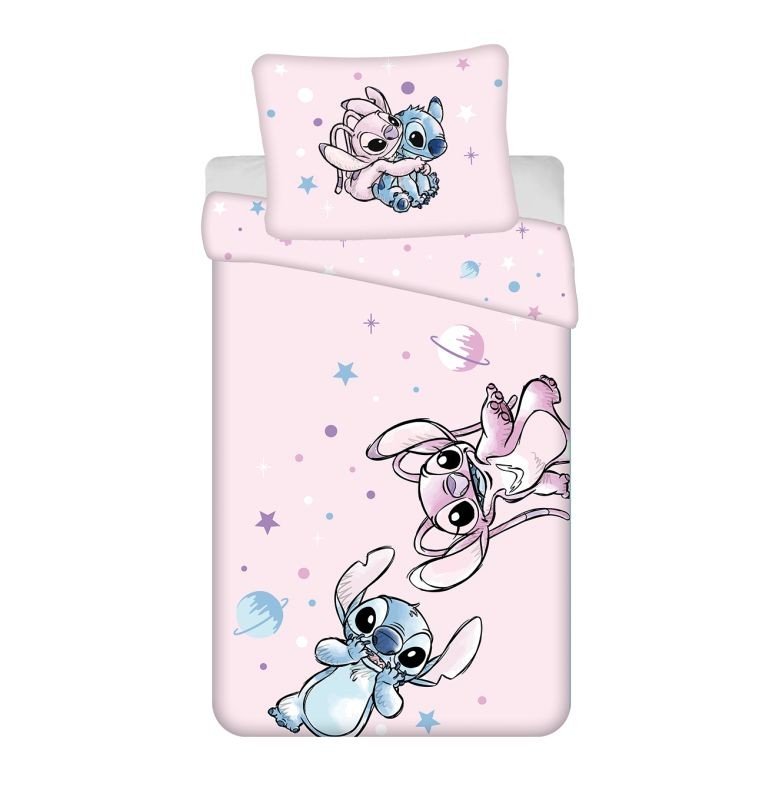 JERRY FABRICS Posteljina Lilo and Stitch Universe  Pamuk, 140/200, 70/90 cm