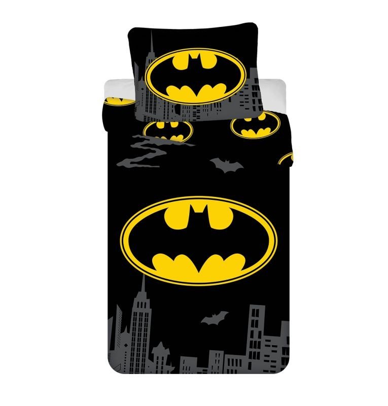 Posteljina sa licencijom - JERRY FABRICS Posteljina Batman The Emblem Pamuk, 140/200, 70/90 cm JERRY FABRICS Posteljina Batman The Emblem Pamuk, 140/200, 70/90 cm - Posteljina sa licencijom