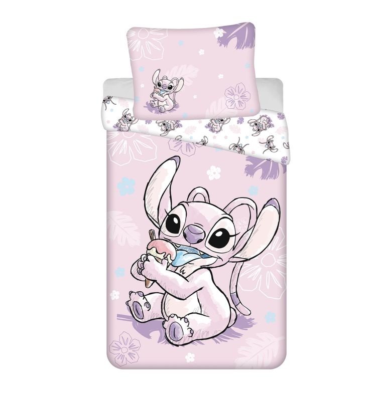 JERRY FABRICS Posteljina Lilo and Stitch Ice cream Pamuk, 140/200, 70/90 cm