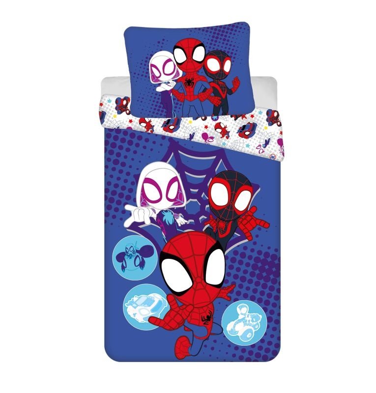 JERRY FABRICS Posteljina Spidey Pamuk, 140/200, 70/90 cm - Posteljina sa licencijom