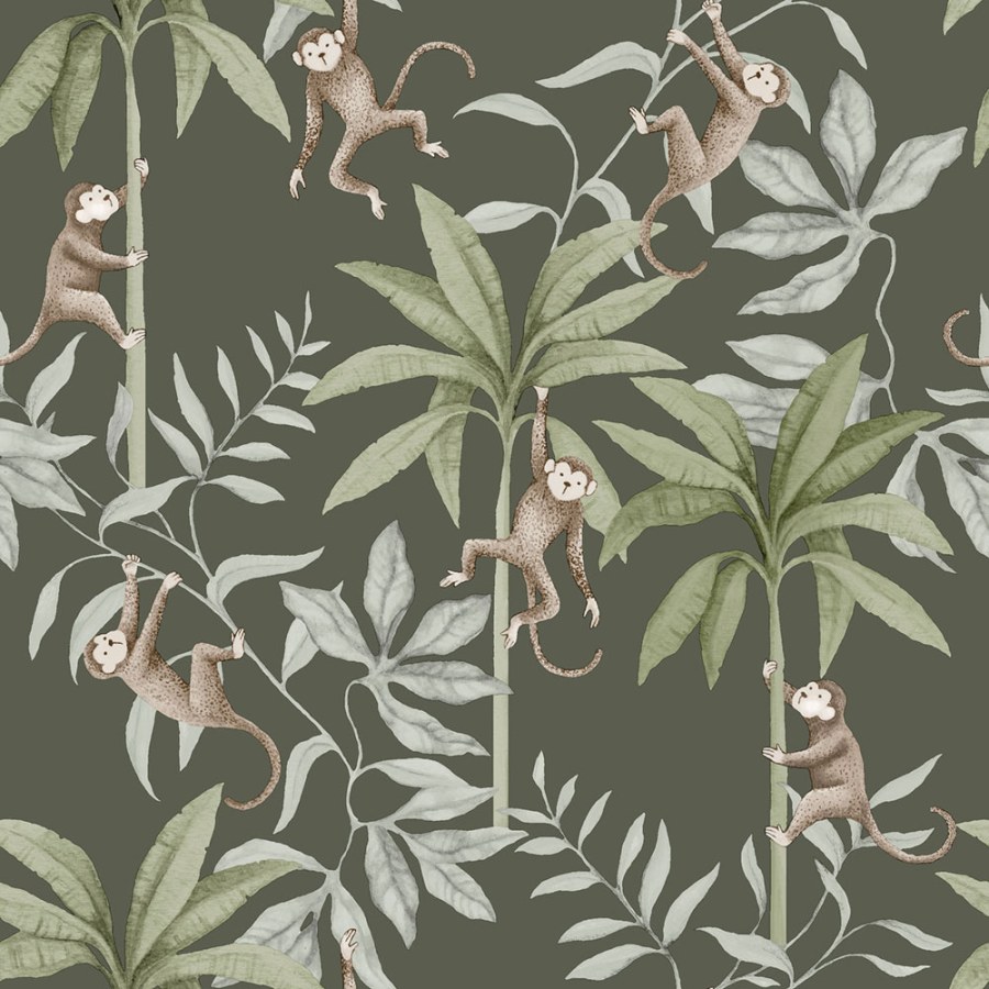 Flis tapeta za zid, smeđe-crna, džungla, majmuni, 6935, Newbie Wallpaper, Borastapeter | Ljepilo Gratis Flis tapeta za zid, smeđe-crna, džungla, majmuni, 6935, Newbie Wallpaper, Borastapeter | Ljepilo Gratis