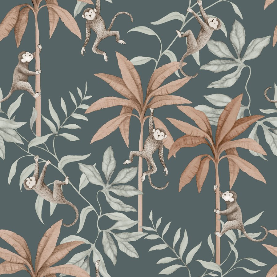 Borastapeter - Flis tapeta za zid, plava, džungla, majmuni, 6937, Newbie Wallpaper, Borastapeter | Ljepilo Gratis Flis tapeta za zid, plava, džungla, majmuni, 6937, Newbie Wallpaper, Borastapeter | Ljepilo Gratis - Borastapeter