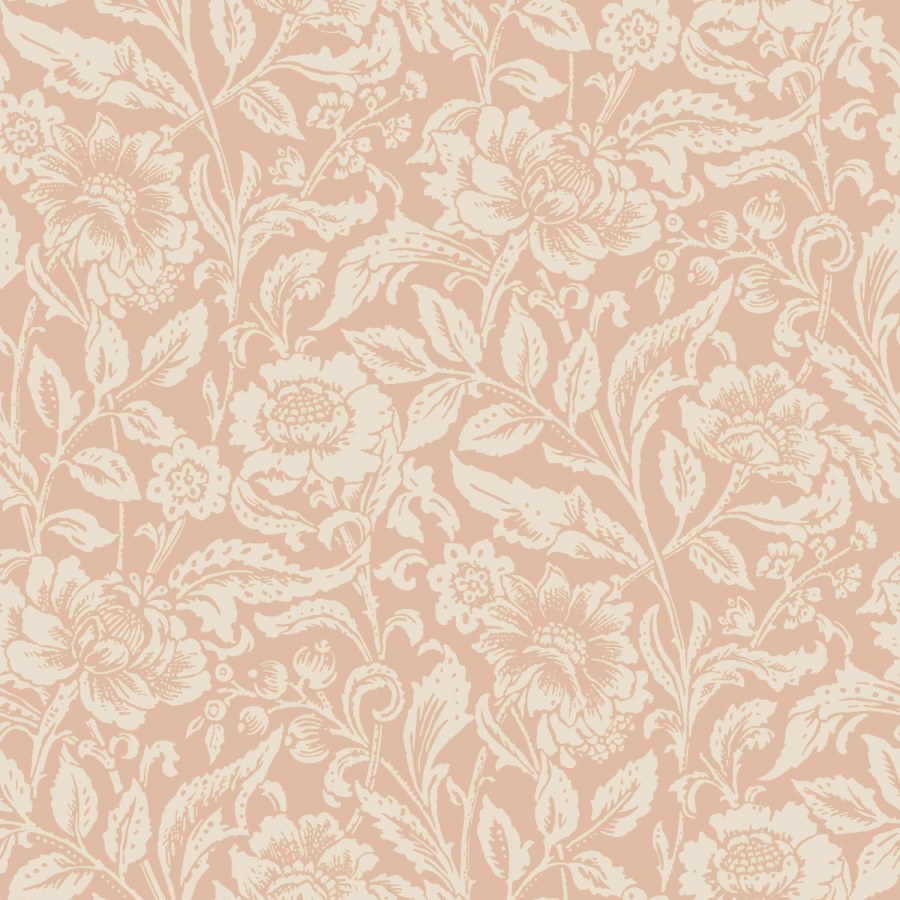 Bež flis cvjetna tapeta za zid, 139427, Vintage Flowers, Esta Home