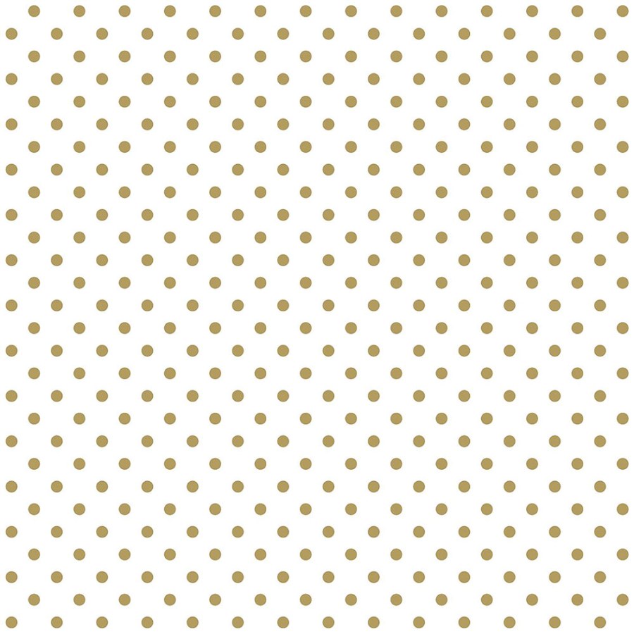 Esta Home - Bijela flis tapeta se zlatnim točkicama 139113, Black & White, Esta Bijela flis tapeta se zlatnim točkicama 139113, Black & White, Esta - Esta Home