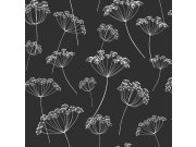Crno-bijela flis tapeta za zid 139105, Scandi cool, Esta Esta Home