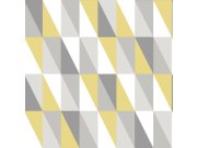 Geometrijska flis tapeta za zid, šareni trokuti 138921, Little Bandits, Esta Esta Home