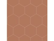 Geometrijska flis tapeta za zid, smeđa, 139376 Bloom, Esta Home Esta Home