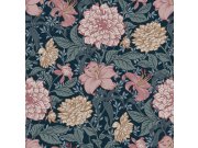 Cvjetna flis tapeta za zid, plava, 139382, Bloom, Esta Home