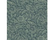 Plava flis cvjetna tapeta za zid, 139429, Vintage Flowers, Esta Home