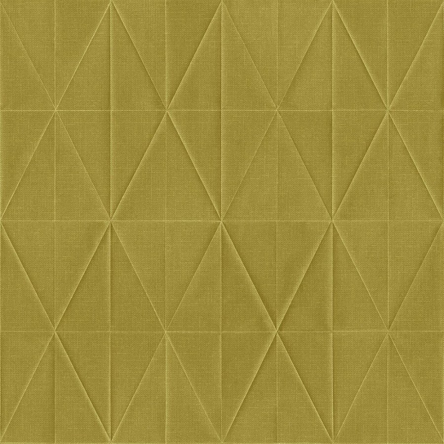 Oker geometrijska flis tapeta za zid, origami 148711, Blush, Esta Home