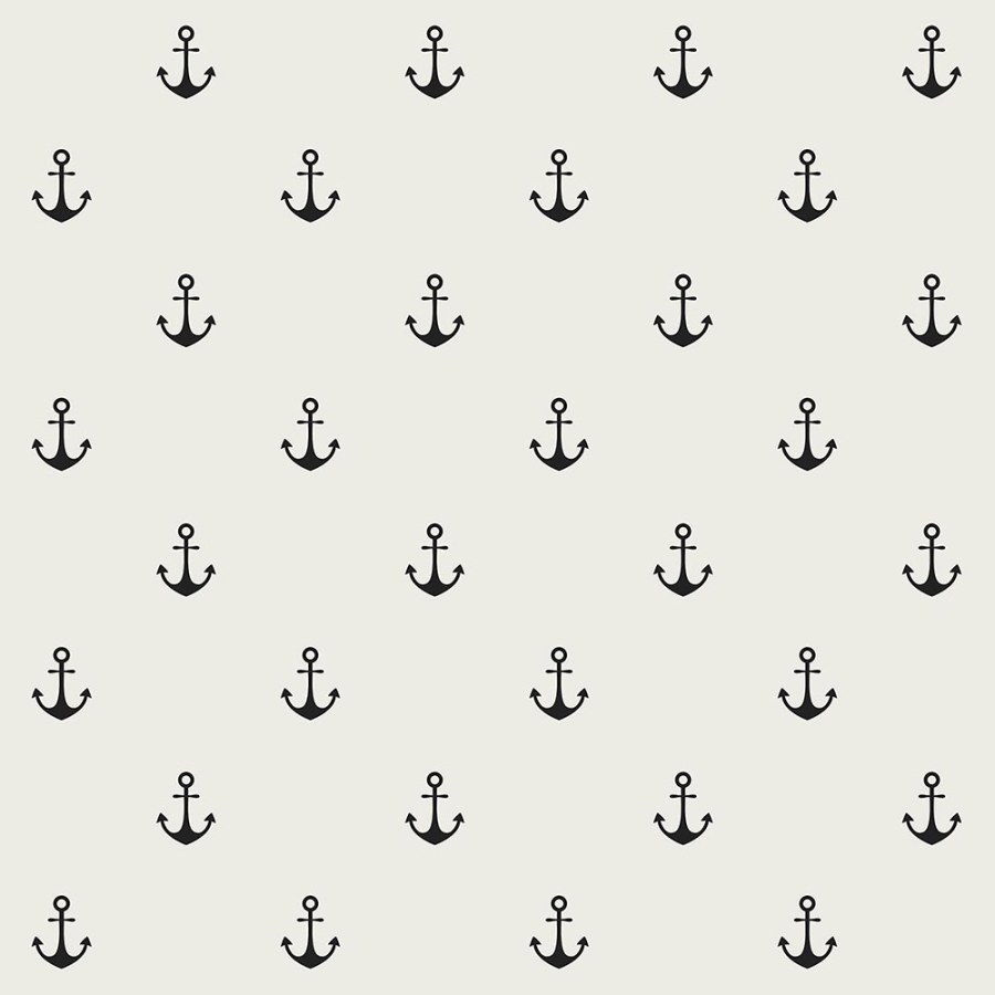 Prirodna flis tapeta za zid, crna sidra 128873, Regatta Crew, Esta Home - Esta Home