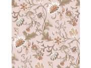 Esta Home - Ružičasta flis cvjetna tapeta za zid, 139478, Vintage Flowers, Esta Home Ružičasta flis cvjetna tapeta za zid, 139478, Vintage Flowers, Esta Home