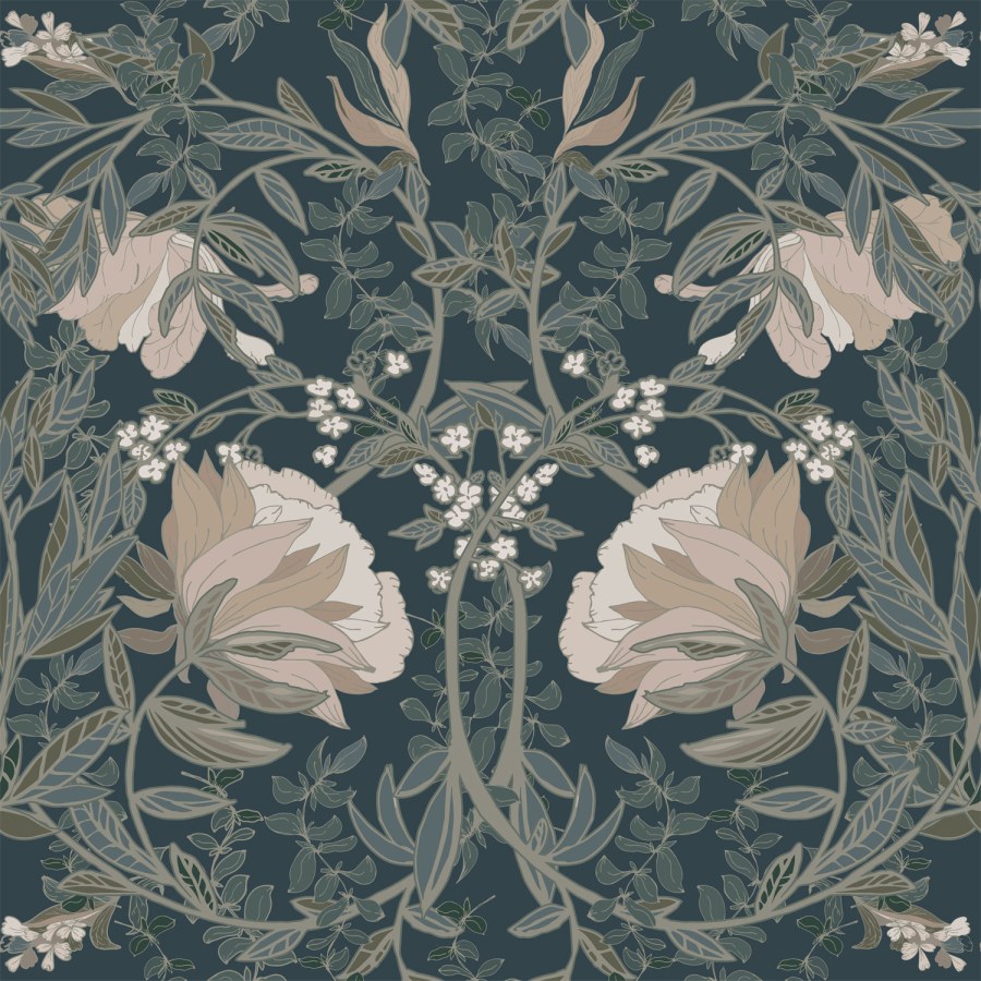 Secesijska flis cvjetna tapeta za zid, 139421, Vintage Flowers, Esta Home