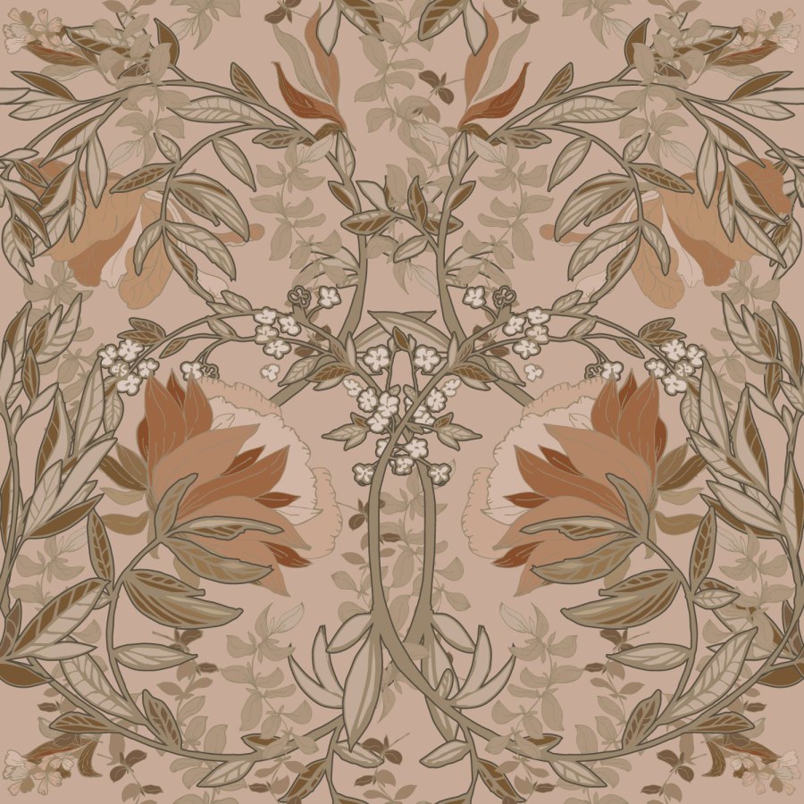 Secesijska flis cvjetna tapeta za zid, 139460, Vintage Flowers, Esta Home