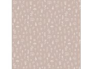 Esta Home - Staroružičasta flis tapeta za zid, biljke, cvijeće 139280, Forest Friends, Esta Staroružičasta flis tapeta za zid, biljke, cvijeće 139280, Forest Friends, Esta
