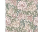 Esta Home - Siva flis cvjetna tapeta za zid, 139377, Vintage Flowers, Esta Home Siva flis cvjetna tapeta za zid, 139377, Vintage Flowers, Esta Home