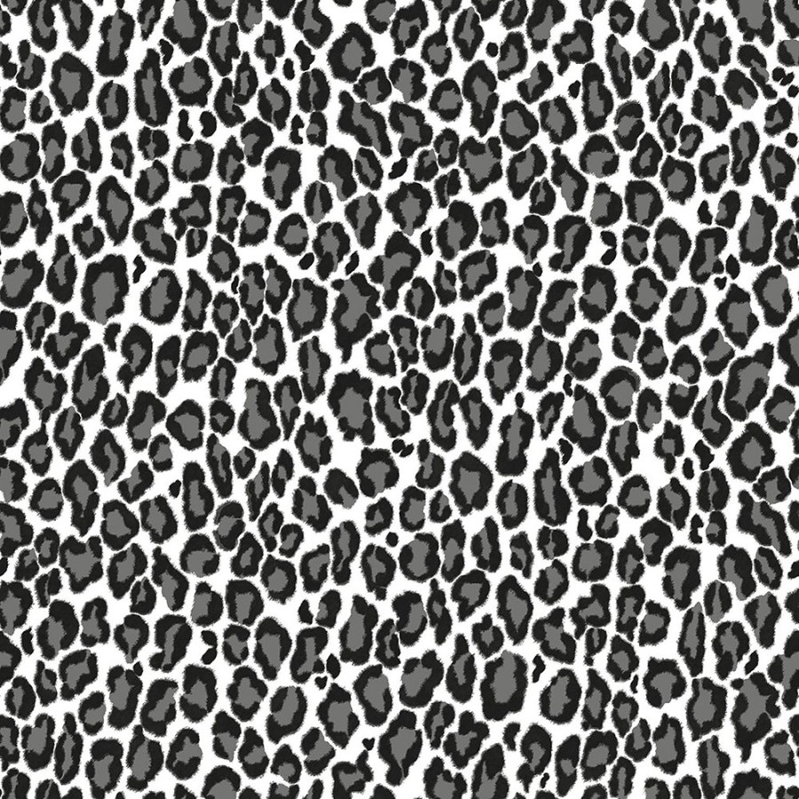 Flis crno-bijela tapeta - imitacija leopardove kože 136810, Paradise, Esta Home