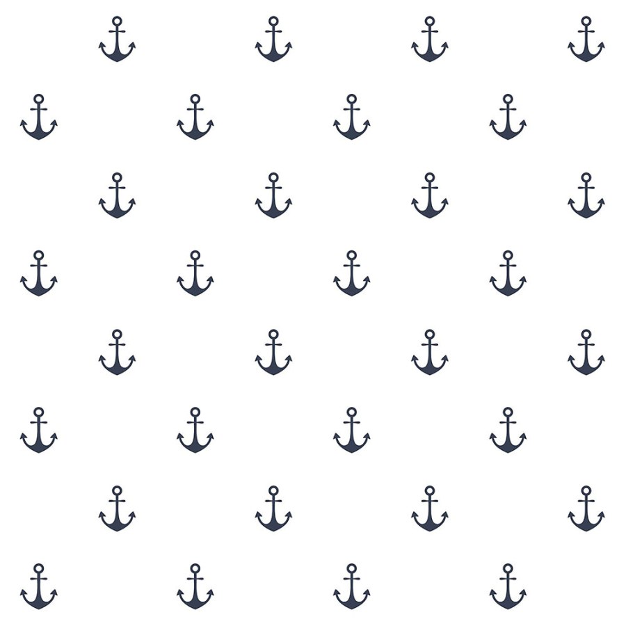 Flis tapeta bijela, plava sidra 138965, Regatta Crew, Esta Home Flis tapeta bijela, plava sidra 138965, Regatta Crew, Esta Home