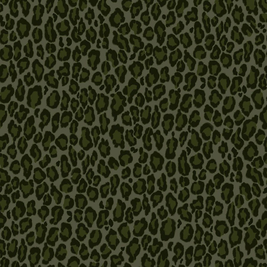 Flis tapeta za zid zelena - imitacija leopardove kože 139153, Paradise, Esta Home