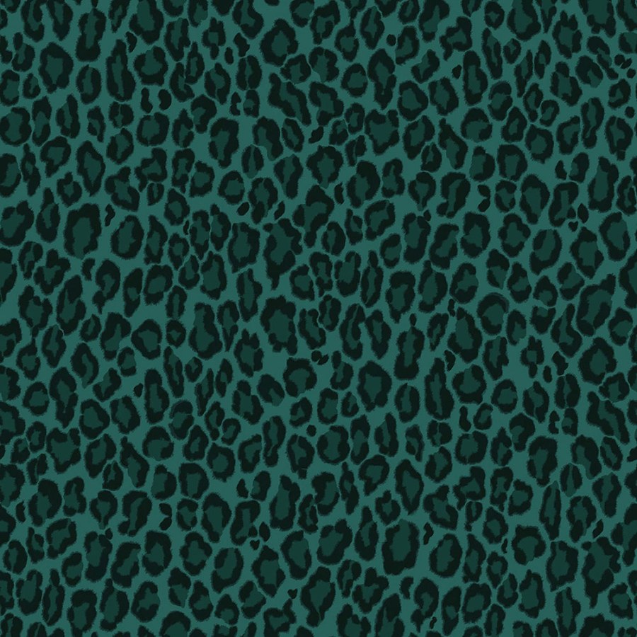 Flis tapeta za zid zelena - imitacija leopardove kože 139154, Paradise, Esta Home
