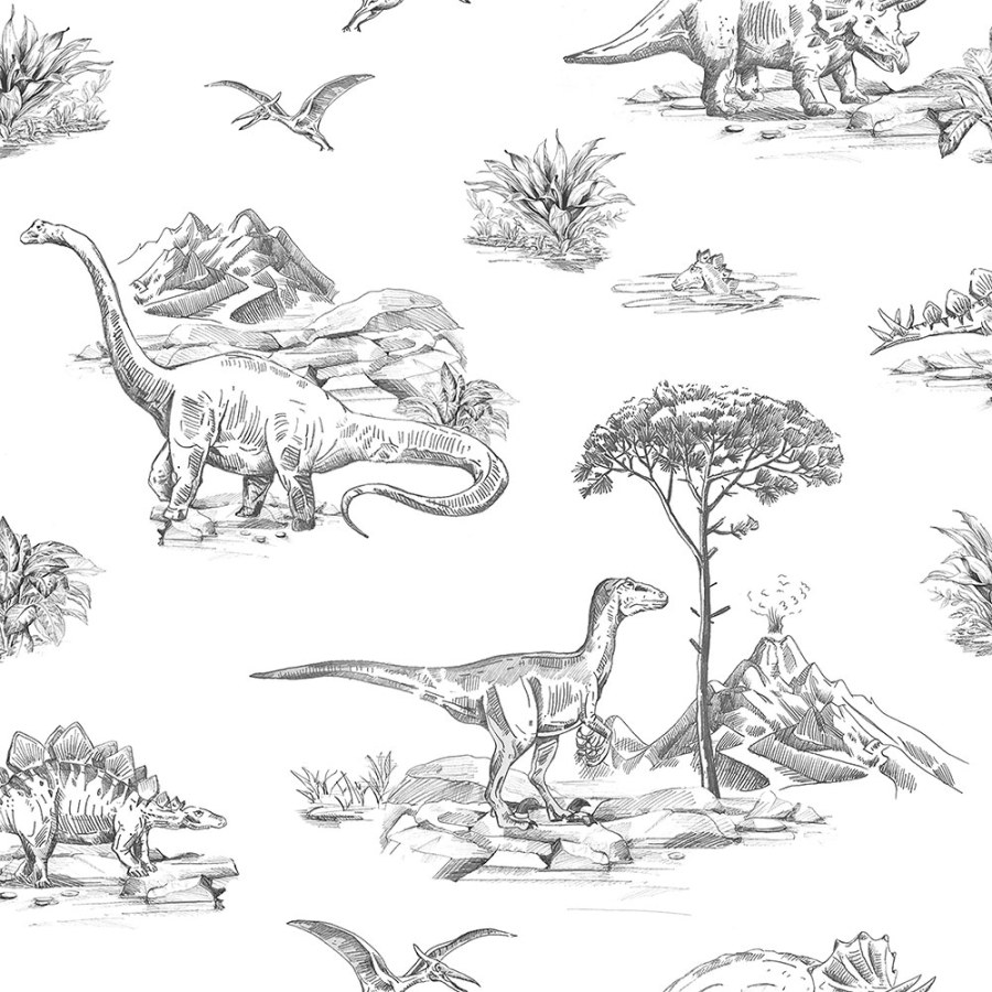 Esta Home - Flis tapeta za zid, Dinosauri 139269, Forest Friends, Esta Flis tapeta za zid, Dinosauri 139269, Forest Friends, Esta - Esta Home
