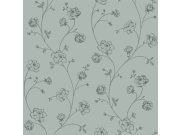 Zelena flis cvjetna tapeta za zid, 139314, Vintage Flowers, Esta Home Esta Home