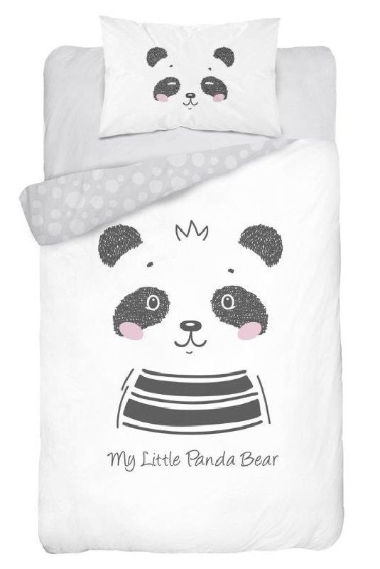 DETEXPOL Bambusova posteljina za dječji krevetić Panda Pamuk, Bambus, 100/135, 40/60 cm DETEXPOL Bambusova posteljina za dječji krevetić Panda Pamuk, Bambus, 100/135, 40/60 cm