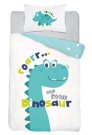 Posteljina za dječji krevetić Posteljina nelicencijska - DETEXPOL Posteljina za dječji krevetić Little Dino blue Pamuk, 100/135, 40/60 cm DETEXPOL Posteljina za dječji krevetić Little Dino blue Pamuk, 100/135, 40/60 cm