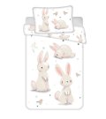 Posteljina za dječji krevetić Posteljina nelicencijska - JERRY FABRICS Posteljina za dječji krevetić Zecovi baby Pamuk, 100/135, 40/60 cm JERRY FABRICS Posteljina za dječji krevetić Zecovi baby Pamuk, 100/135, 40/60 cm