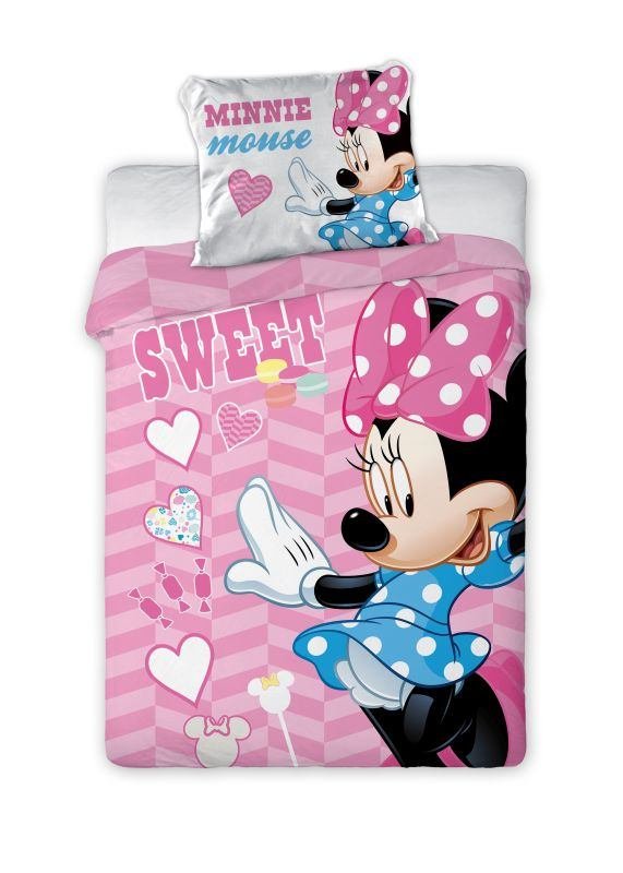 FARO Posteljina za dječji krevetić Minnie ružičasta Pamuk, 100/135, 40/60 cm FARO Posteljina za dječji krevetić Minnie ružičasta Pamuk, 100/135, 40/60 cm