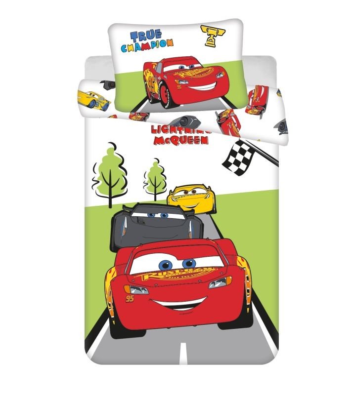 Posteljina za dječji krevetić - Posteljina s licencijom - JERRY FABRICS Posteljina za dječji krevetić Cars Champion baby Pamuk, 100/135, 40/60 cm JERRY FABRICS Posteljina za dječji krevetić Cars Champion baby Pamuk, 100/135, 40/60 cm - Posteljina s licencijom