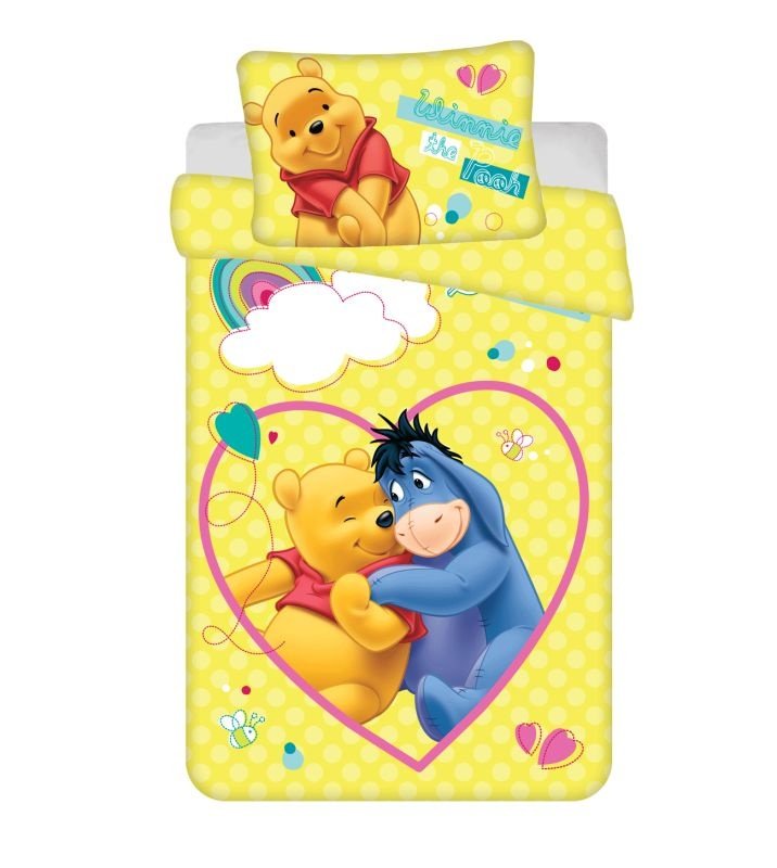 Posteljina za dječji krevetić - Posteljina s licencijom - JERRY FABRICS Posteljina za dječji krevetić Medvjedić Pu Smile baby Pamuk, 100/135, 40/60 cm JERRY FABRICS Posteljina za dječji krevetić Medvjedić Pu Smile baby Pamuk, 100/135, 40/60 cm - Posteljina s licencijom