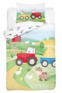 Posteljina za dječji krevetić Posteljina nelicencijska - DETEXPOL Bambusova posteljina za dječji krevetić Sretna farma crvena Pamuk, Bambus, 100/135, 40/60 cm DETEXPOL Bambusova posteljina za dječji krevetić Sretna farma crvena Pamuk, Bambus, 100/135, 40/60 cm