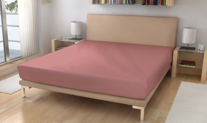 Polášek Jersey plahta Pamuk 150g/m2, 90/200 Šeříková cm - Jersey 90x200